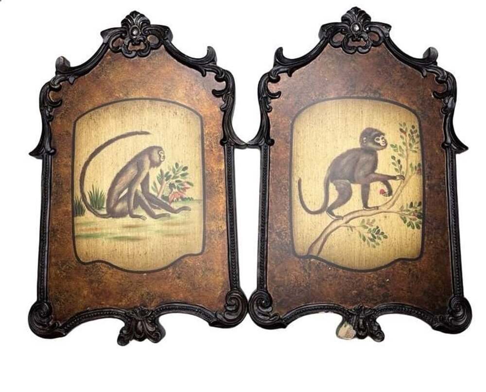 Paragon Picture Gallery Monkey Wall Art Decor Pair Set